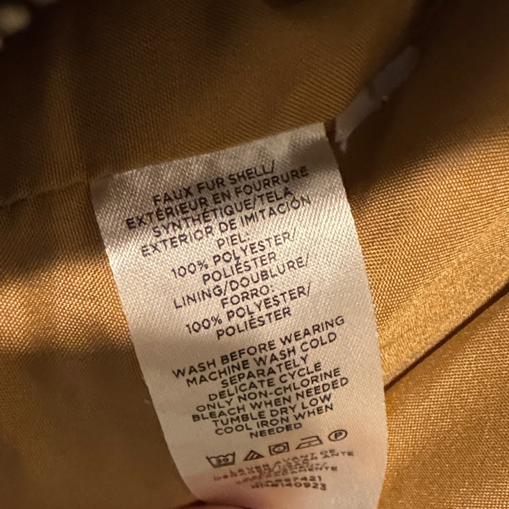 LOFT Tan Sherpa Jacket - Picture 3 of 4